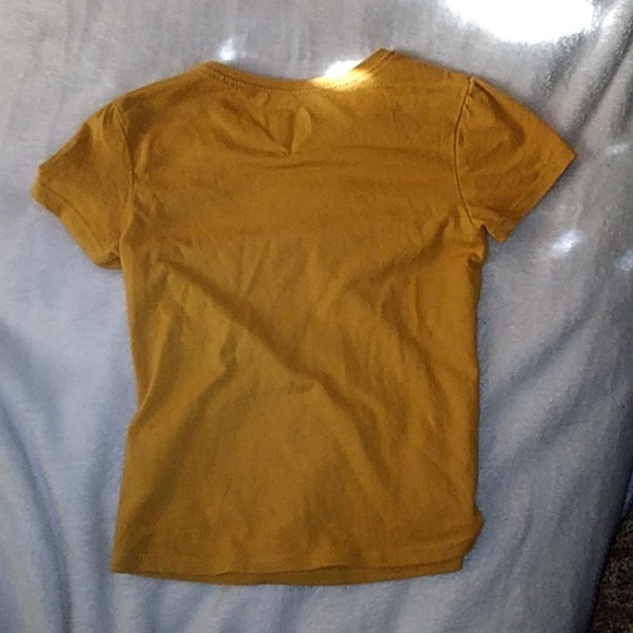 Girl's Orange Heart T-shirt size 4 - Picture 4 of 4